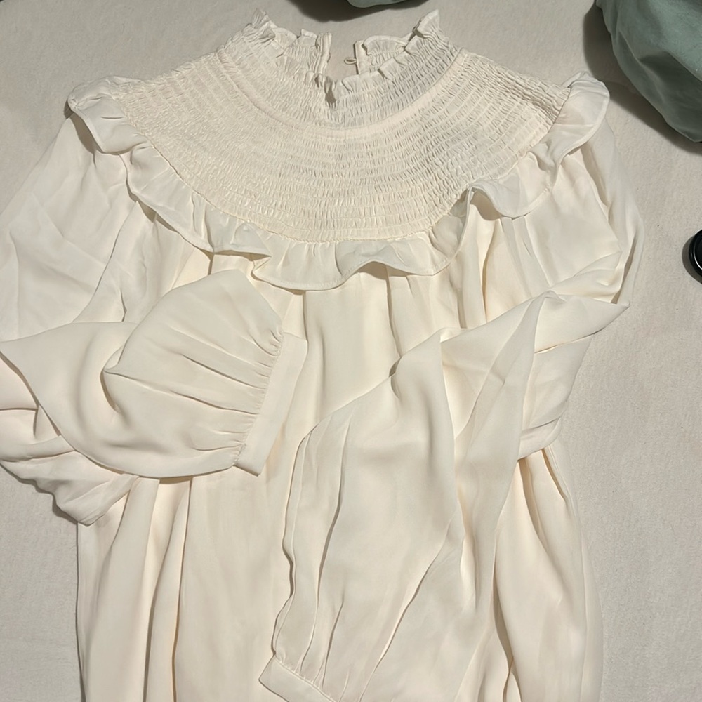 New with tags Loft blouse - cream, medium